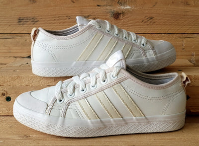 Adidas Originals Honey Low Leather Trainers UK4/US5.5/EU36.5 BB0890 Triple White