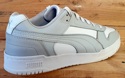 Puma Rebound Game Low Leather Trainers UK11/US12/EU46 386373-14 Grey/White