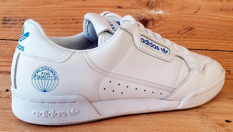 Adidas Continental 80 World Famous Leather Trainers UK9/US9.5/EU43 FV3743 White