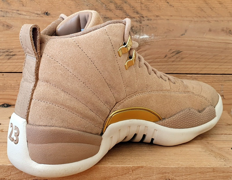 Nike Air Jordan 12 Mid Suede Trainers AO6068-203 Vachetta Tan UK6.5/US9/EU40.5