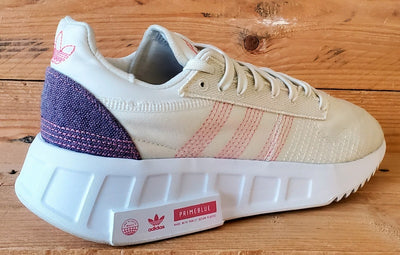 Adidas Geodiver Primeblue Textile Trainers UK5.5/US6/EU38.5 GZ4407 Cream/White