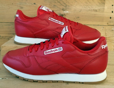 Reebok Classic Low Leather Trainers UK11/US12/EU45.5 059503 Red/White/Gum