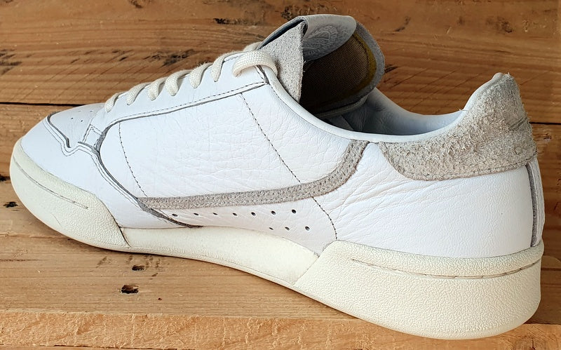 Adidas Continental 80 Low Leather Trainers UK11/US11.5/EU46 FY0036 Cloud White