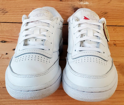 Reebok Club C 85 Low Leather Trainers UK4.5/US7/EU37.5 BS7685 Triple White