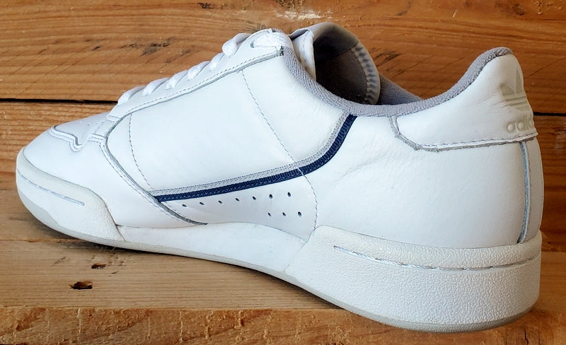 Adidas Continental 80 Low Leather Trainers UK9/US9.5/EU43 EE5342 White/Grey