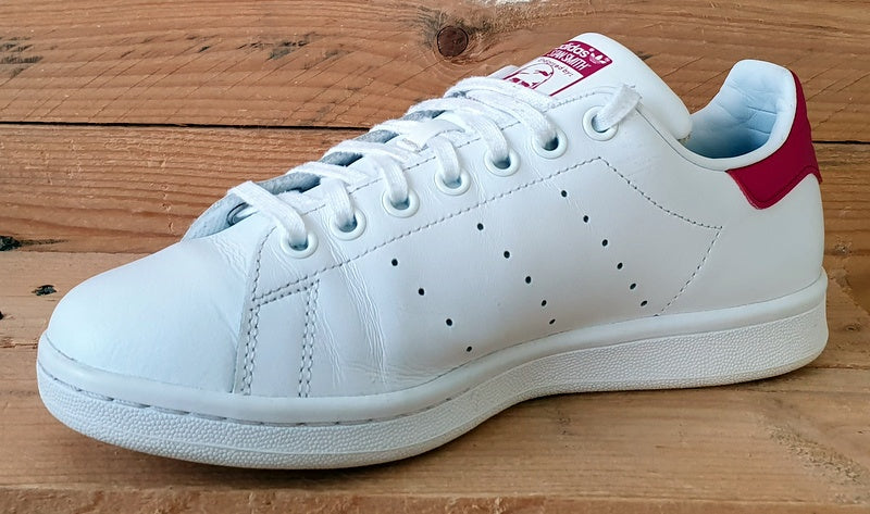 Adidas Stan Smith Low Leather Trainers UK5.5/US6/EU38.5 B32703 White/Pink