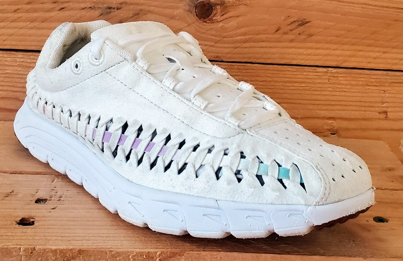 Nike Mayfly Woven Low Suede Trainers UK4.5/US7/EU38 833802-101 Sail/Orchid Mist
