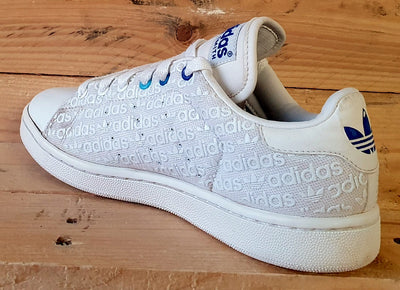 Adidas Stan Smith Low Textile Trainers UK4/US4.5/EU36.5 G18579 White/Blue