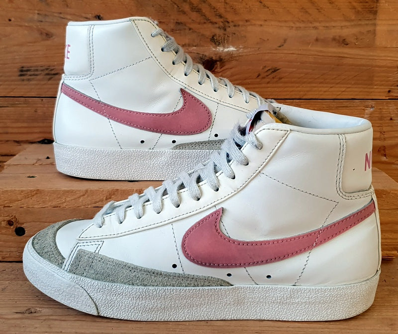 Nike Blazer 77 Leather Trainers UK5/US7.5/EU38.5 CZ1055-114 White/Sunset Pulse