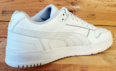 Puma RBD Game Low Leather Trainers UK9/US10/EU43 386373-02 Triple White