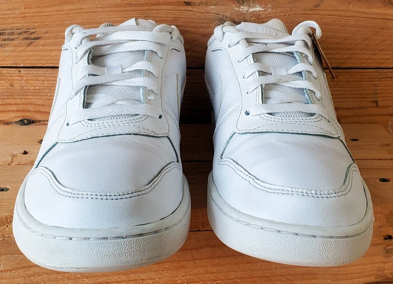 Nike Ebernon Low Leather Trainers UK8.5/US9.5/EU43 AQ1775-100 Triple White