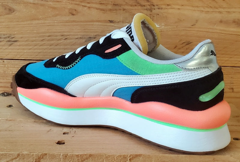 Puma Style Rider Play On Textile Trainers UK6.5/US7.5/EU40 371150-06 Blue/Black