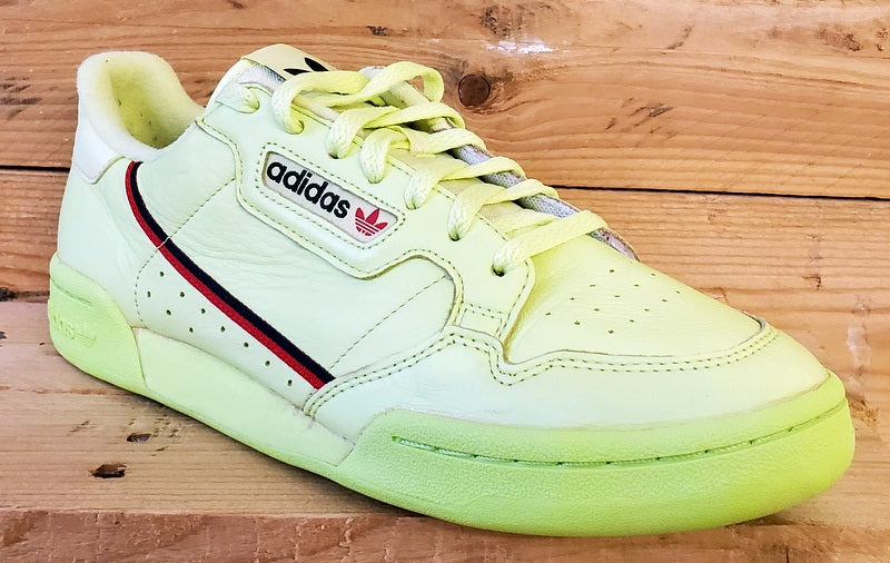 Adidas Continental 80 Leather Trainers UK8/US8.5/EU42 B41675 Semi Frozen Yellow
