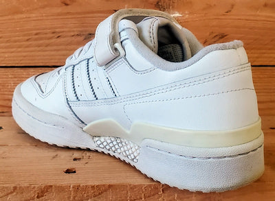 Adidas Forum Low Leather Trainers UK6/US6.5/EU39 FY7973 Triple White