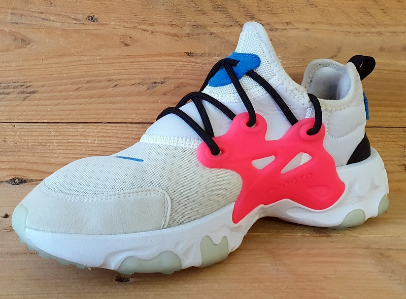 Nike React Presto GS Low Trainers UK5.5/US6Y/EU38.5 BQ4002-101 White Hyper Pink