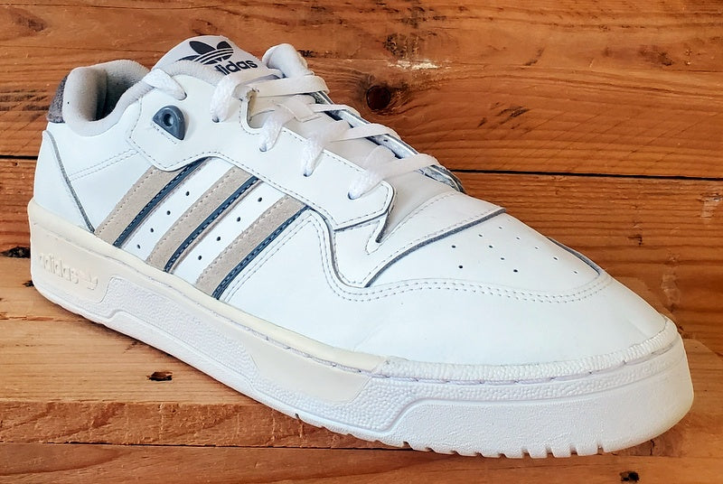Adidas Rivalry Low Leather Trainers UK12/US12.5/EU47 IE4747 Off White/Grey