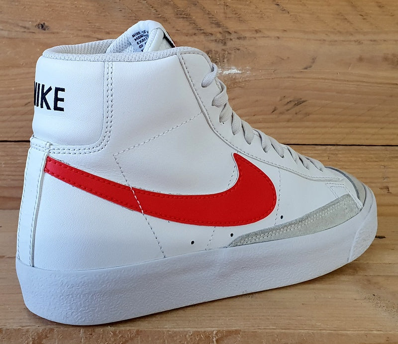 Nike Blazer 77 Mid Leather Trainers UK4/US4.5Y/EU36.5 DA4086-117 White/Red/Blue