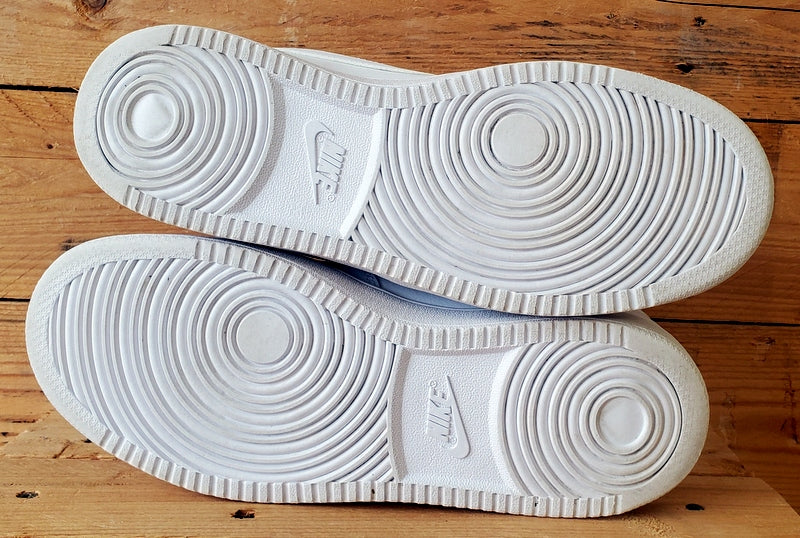 Nike Ebernon Low Leather Trainers UK8/US9/EU42.5 AQ1775-100 Triple White