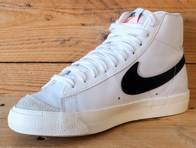Nike Blazer 77 Mid Leather Trainers UK4/US6.5/EU37.5 CZ1055-100 White/Black