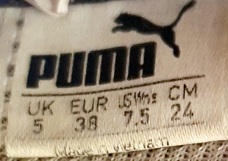 Puma Defy Textile Low Trainers UK5/US7.5/EU38 190949 03 White/Black/Blue