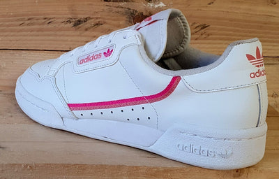 Adidas Continental 80 Low Leather Trainers UK5.5/US6/EU38.5 EG0400 White/Pink