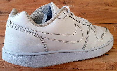 Nike Ebernon Low Leather Trainers UK10/US11/EU45 AQ1775-100 Triple White