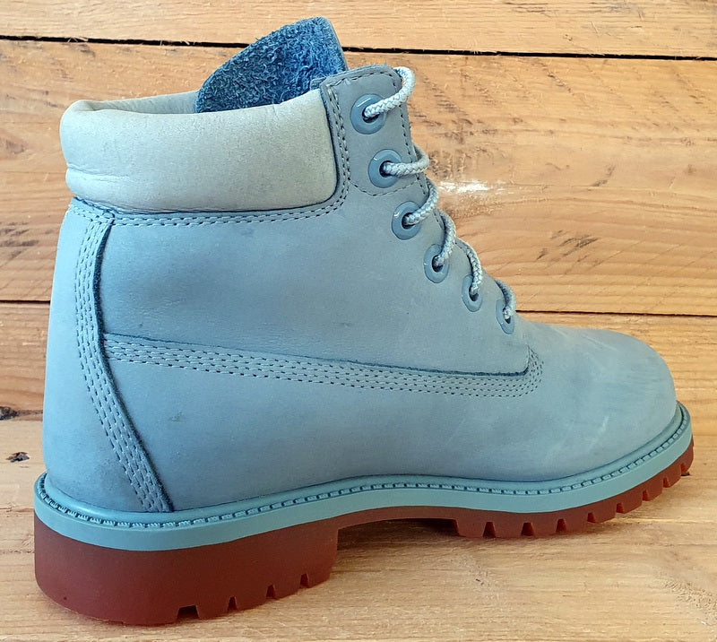 Timberland Premium High Suede Boots UK4/US4.5/EU37 A1KQ4 Stone Blue