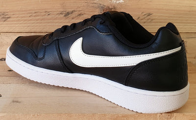 Nike Ebernon Low Leather Trainers UK8.5/US9.5/EU43 AQ1775-002 Black/White