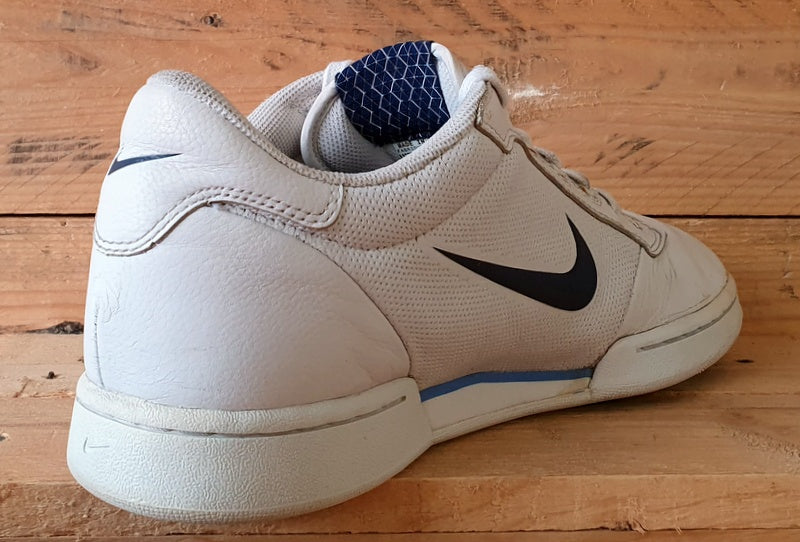 Nike Air Classic Low Leather Trainers UK9.5 US10.5 E44.5 318933 141 White Blue VintageTrainers