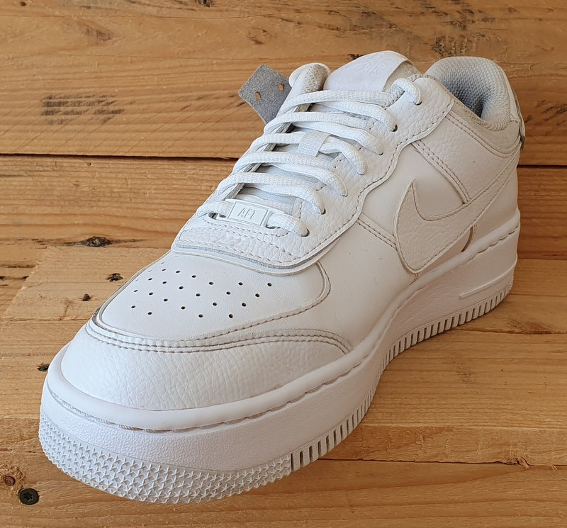 Nike Air Force 1 Shadow Low Leather Trainers UK8/US10.5/EU42.5 CI0919-100 White