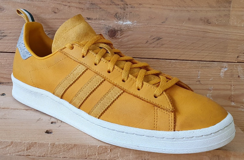 Adidas Campus 80s Low Suede Trainers UK10.5/US11/EU45 G63298 Mustard Pack