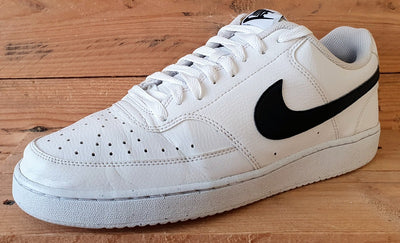 Nike Court Vision Low Leather Trainers UK9/US10/EU44 DH2987-101 White/Black