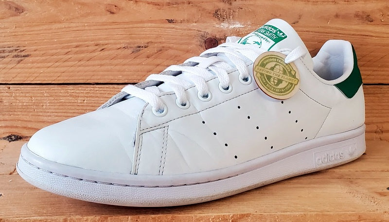 Adidas Stan Smith Low Leather Trainers UK9/US9.5/EU43 FX5502 White/Green