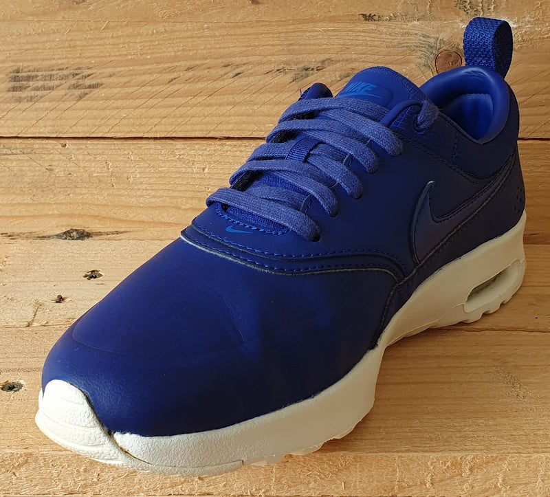 Nike Air Max Thea Premium Leather Trainers UK4 US6.5 E37.5 616723 400 Blue White VintageTrainers