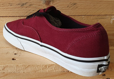 Vans Off The Wall Low Canvas Trainers UK9/US10/EU43 TC7H Burgundy/White/Gum