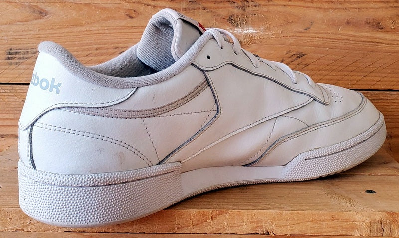Reebok Club C 85 Low Leather Trainers UK12/US13/EU47 100000154 Triple White