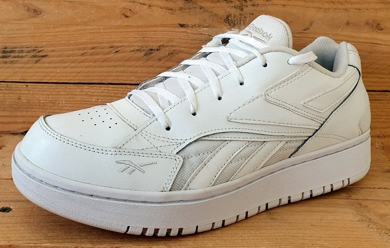 Reebok Court Double Mix Low Leather Trainers UK8/US10.5/EU42 EG5824 White