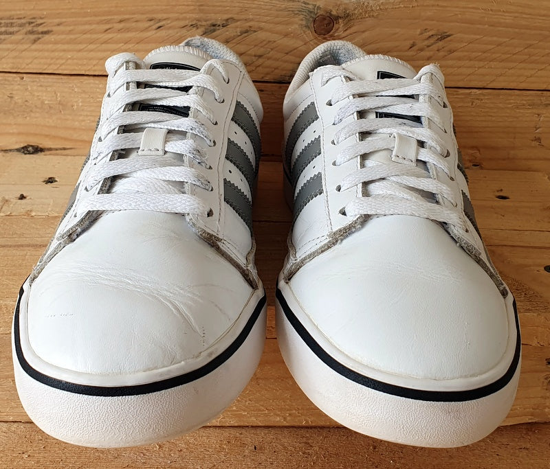 Adidas Originals Low Leather Trainers UK8/US8.5/EU42 B27606 White/Grey/Black