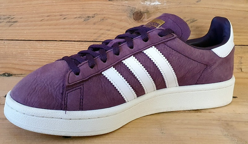 Adidas Campus Low Suede Trainers UK6.5/US8/EU40 BY9843 Purple/White