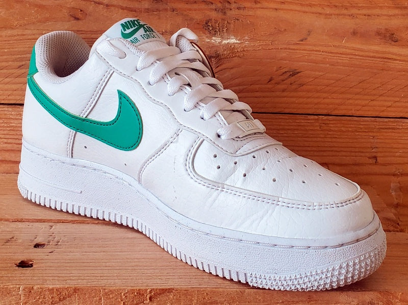 Nike Air Force 1 Low Leather Trainers UK5.5/US8/EU39 DV3808-108 White/Green