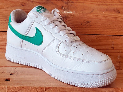 Nike Air Force 1 Low Leather Trainers UK5.5/US8/EU39 DV3808-108 White/Green