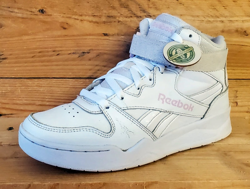Reebok Royal BB4500 Mid Leather Trainers UK4/US6.5/EU37 G58640 Triple White