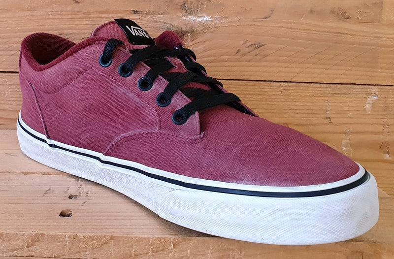 Vans Off The Wall Low Canvas Trainers UK10/US11/EU44.5 751505 Maroon/Black