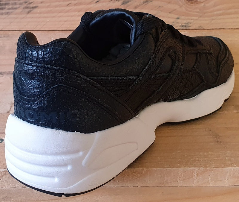 Puma R698 Crackle Low Leather Trainers UK5 US6 EU38 357740 01 Black White VintageTrainers