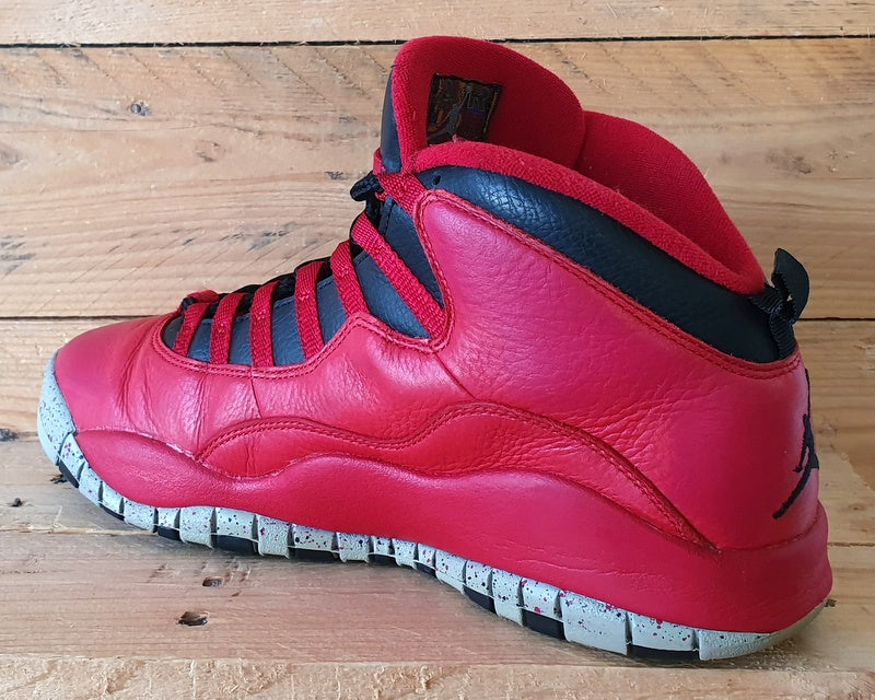 Nike Jordan 10 Retro Mid Leather Trainers UK8/US9/EU42.5 705178-601 Red