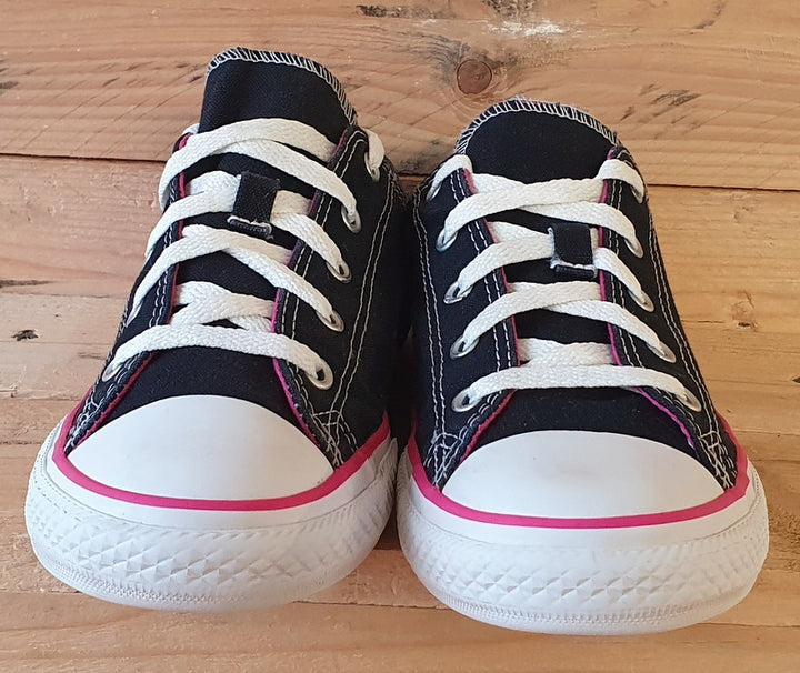 Converse Chuck Taylor Double Tongue Trainers UK3.5 US4 EU36 654365F Black Pink VintageTrainers