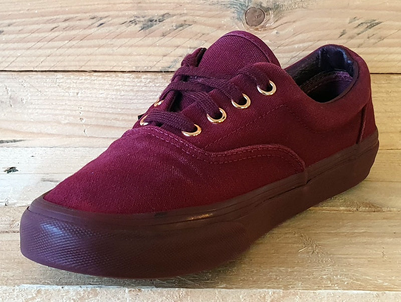 Vans Off The Wall Low Canvas Trainers UK4.5/US7/EU37 751505 Triple Burgundy