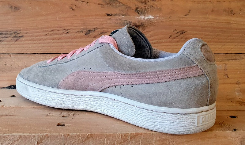 Puma Suede Classic Low Trainers UK6/US8.5/EU39 355462 25 Grey/Pink/White