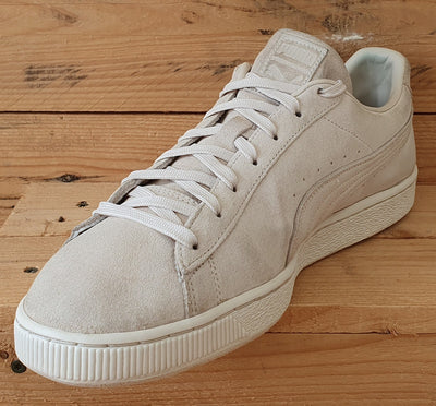 Puma Suede Mono 21 Low Trainers UK12/US13/EU47 381176-01 Marshmallow