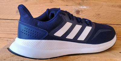 Adidas Runfalcon Low Textile Trainers UK9.5/US10/EU44 F36201 Navy/White